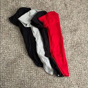 Set of 4 Short sleeve onesies
